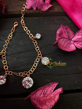 Gold Daily Wear AD Stone Bracelet Chain-Assorted Round-G4169